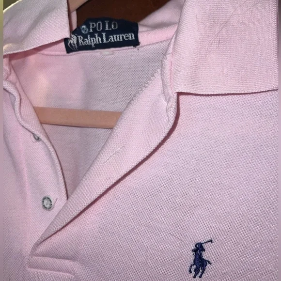 Men’s Pink Ralph Lauren Polo Short Sleeve - Picture 2 of 3